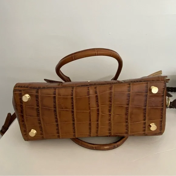 GILI Got It Love It genuine leather Croc embossed handbag purse NWOT - Picture 7 of 13